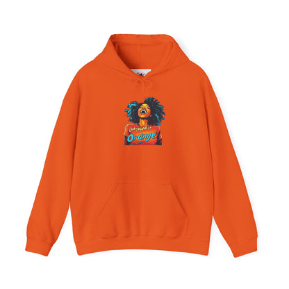 Overjoyed in Orange Hooded Sweatshirt - Vibrant & Fun Apparel