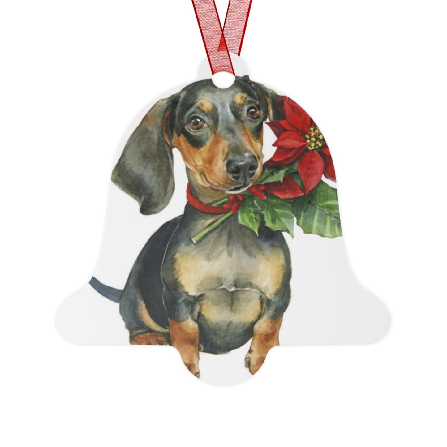 Dachshund Double-Sided Metal Bell Ornament: Celebrate the Dachshund's Delightful Charm