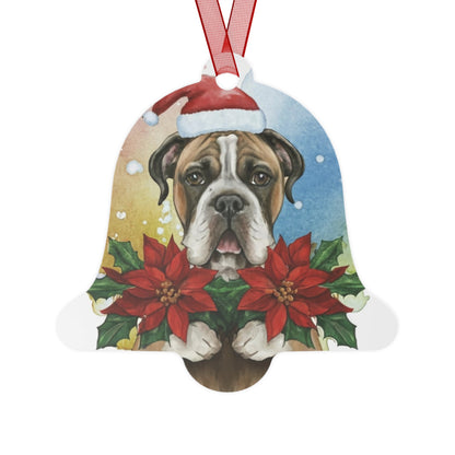 Boxer Double-Sided Metal Bell Ornament: Celebrate the Spirited Heart of the Boxer