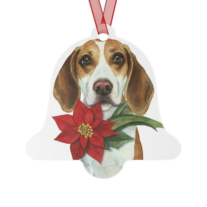 Beagle Double-Sided Metal Bell Ornament: Celebrate the Beagle's Playful Spirit