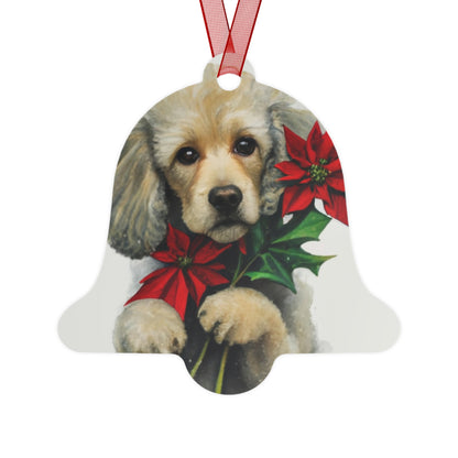 Poodle Double-Sided Metal Bell Ornament: Ring in the Holidays with Poodle Perfection!