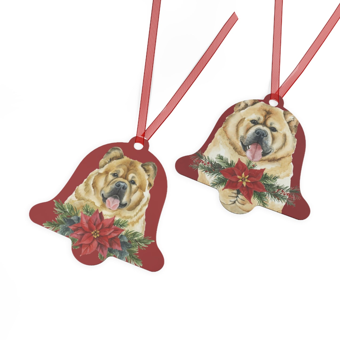 Chow Chow Metal Bell-Shaped Ornament: Celebrate the Grace and Elegance