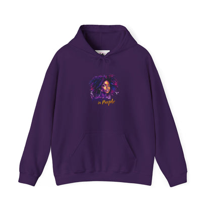 Pretty in Purple Hoodie - Cozy Heavy Blend Sweatshirt for Everyday Wear