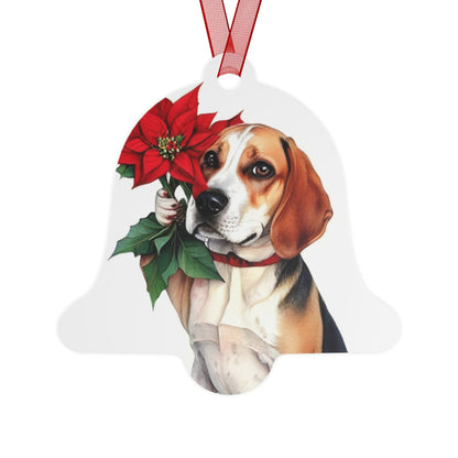 Beagle Double-Sided Metal Bell Ornament: Celebrate the Beagle's Playful Spirit