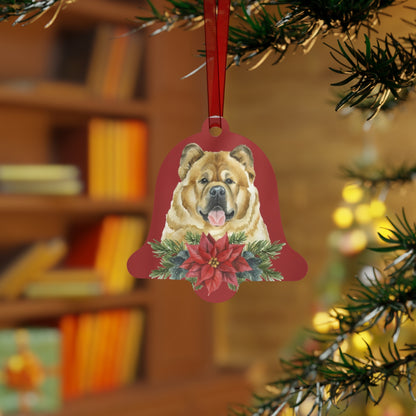 Chow Chow Metal Bell-Shaped Ornament: Celebrate the Grace and Elegance