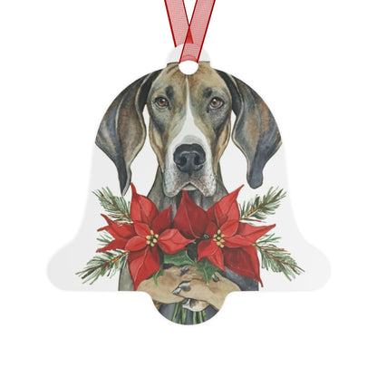 Great Dane Double-Sided Metal Bell Ornament: Celebrate the Majestic Grandeur