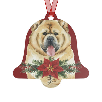 Chow Chow Metal Bell-Shaped Ornament: Celebrate the Grace and Elegance