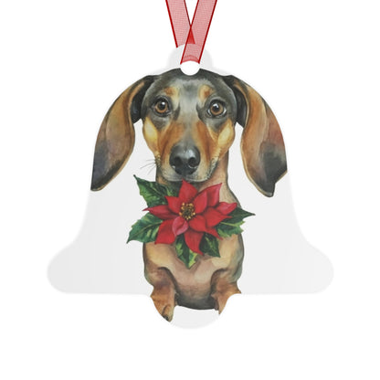 Dachshund Double-Sided Metal Bell Ornament: Celebrate the Dachshund's Delightful Charm