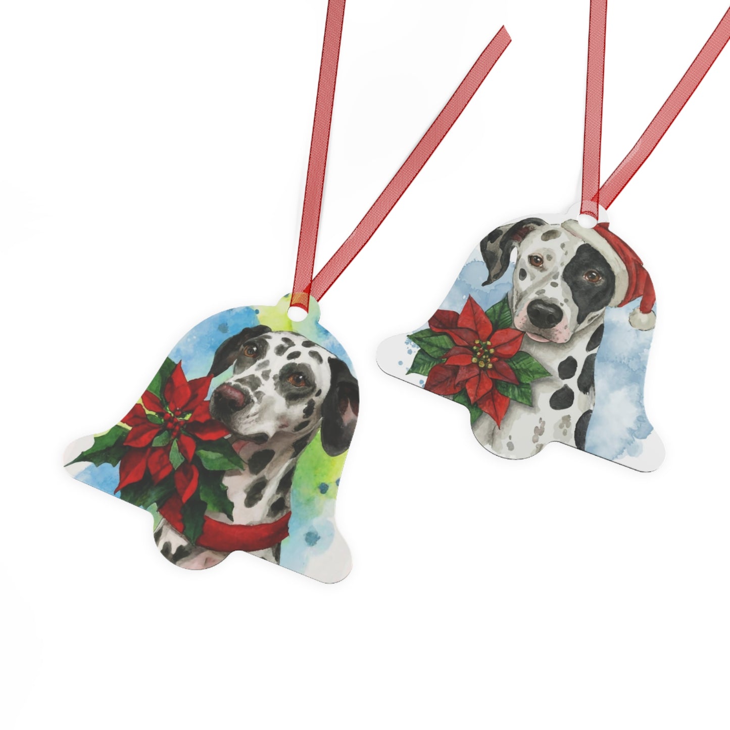 Dalmatian Double-Sided Metal Bell Ornament: Celebrate the Elegance and Spirit