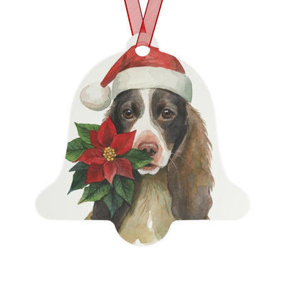 Cocker Spaniel Double-Sided Metal Bell Ornament: Celebrate the Elegance and Enthusiasm