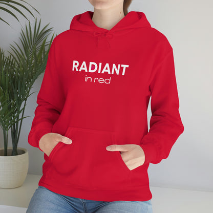 Radiant in Red Hoodie