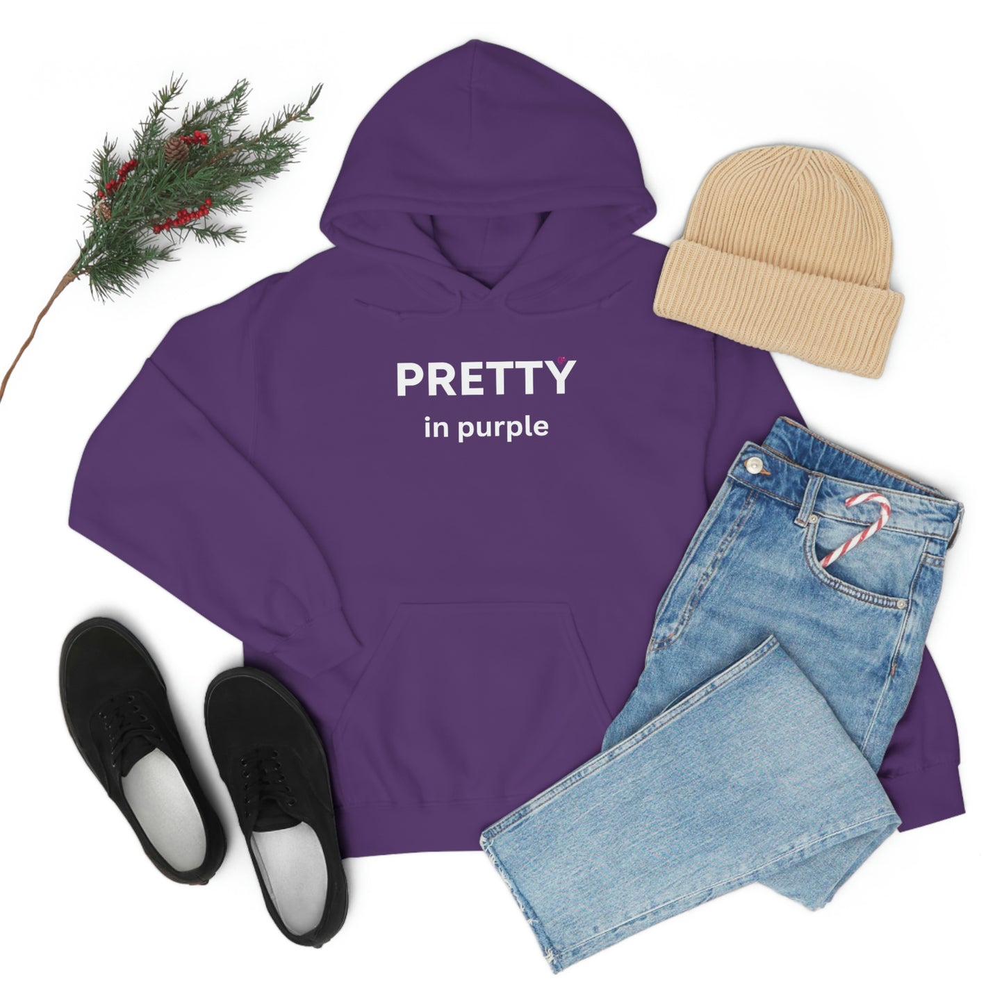 Pretty in Purple Hooded Sweatshirt