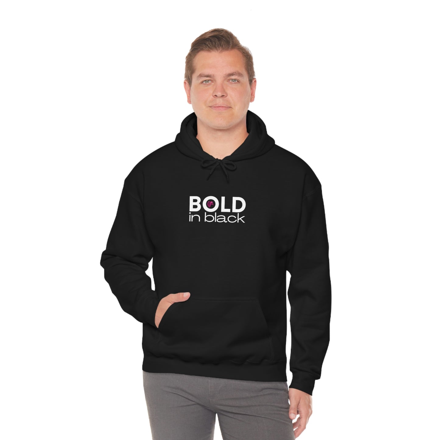 Bold in Black Hoodie