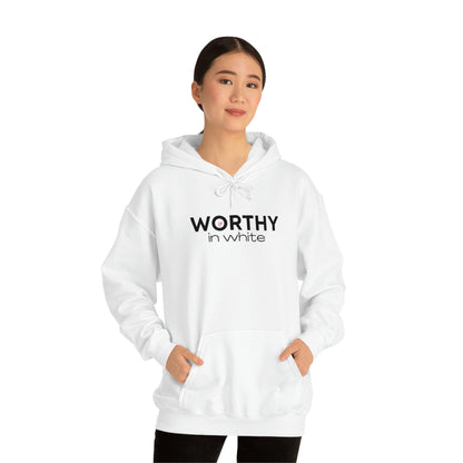 Worthy in White Hoodie