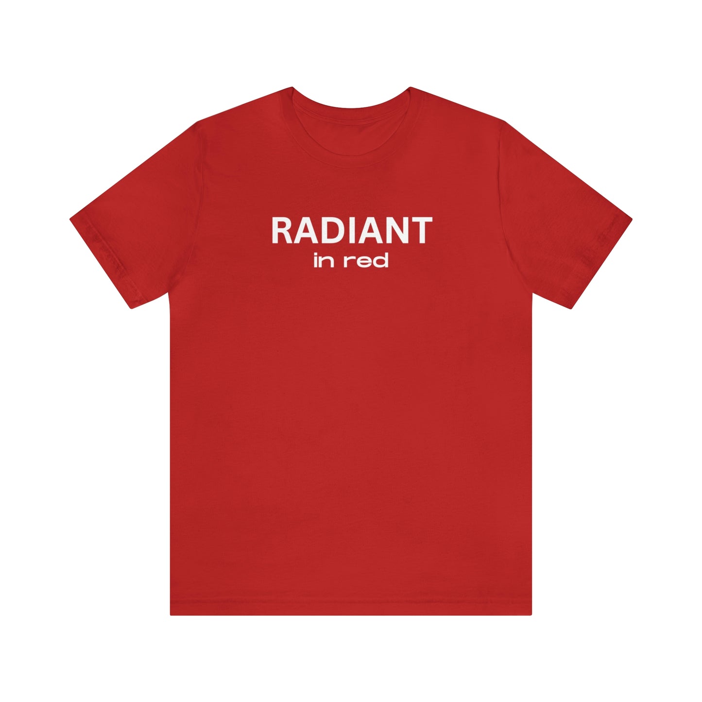 Radiant in Red Jersey Short Sleeve Tee