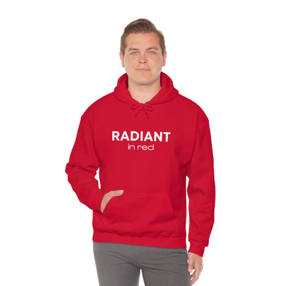 Radiant in Red Hoodie