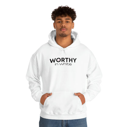 Worthy in White Hoodie