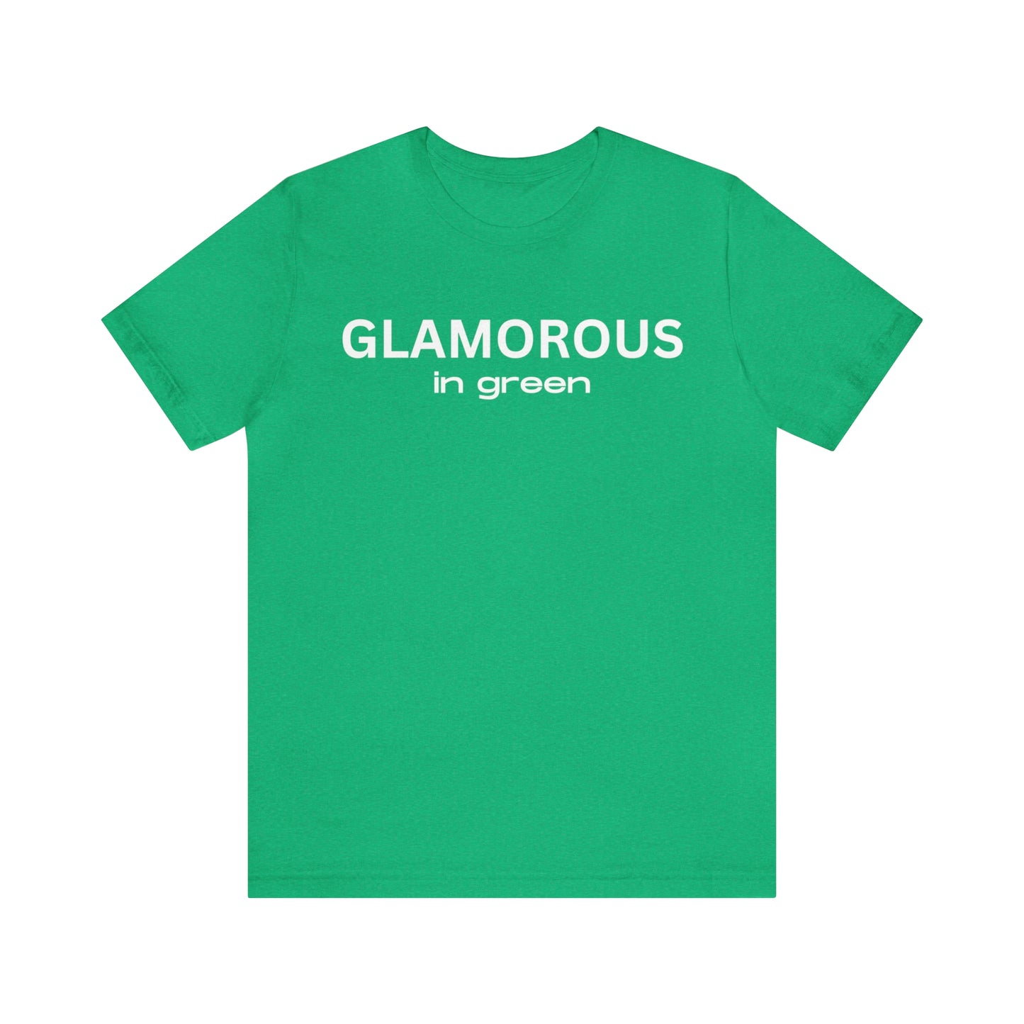 Glamorous in Green Jersey Short Sleeve Tee