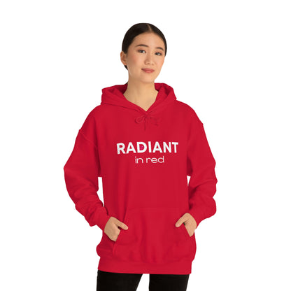 Radiant in Red Hoodie