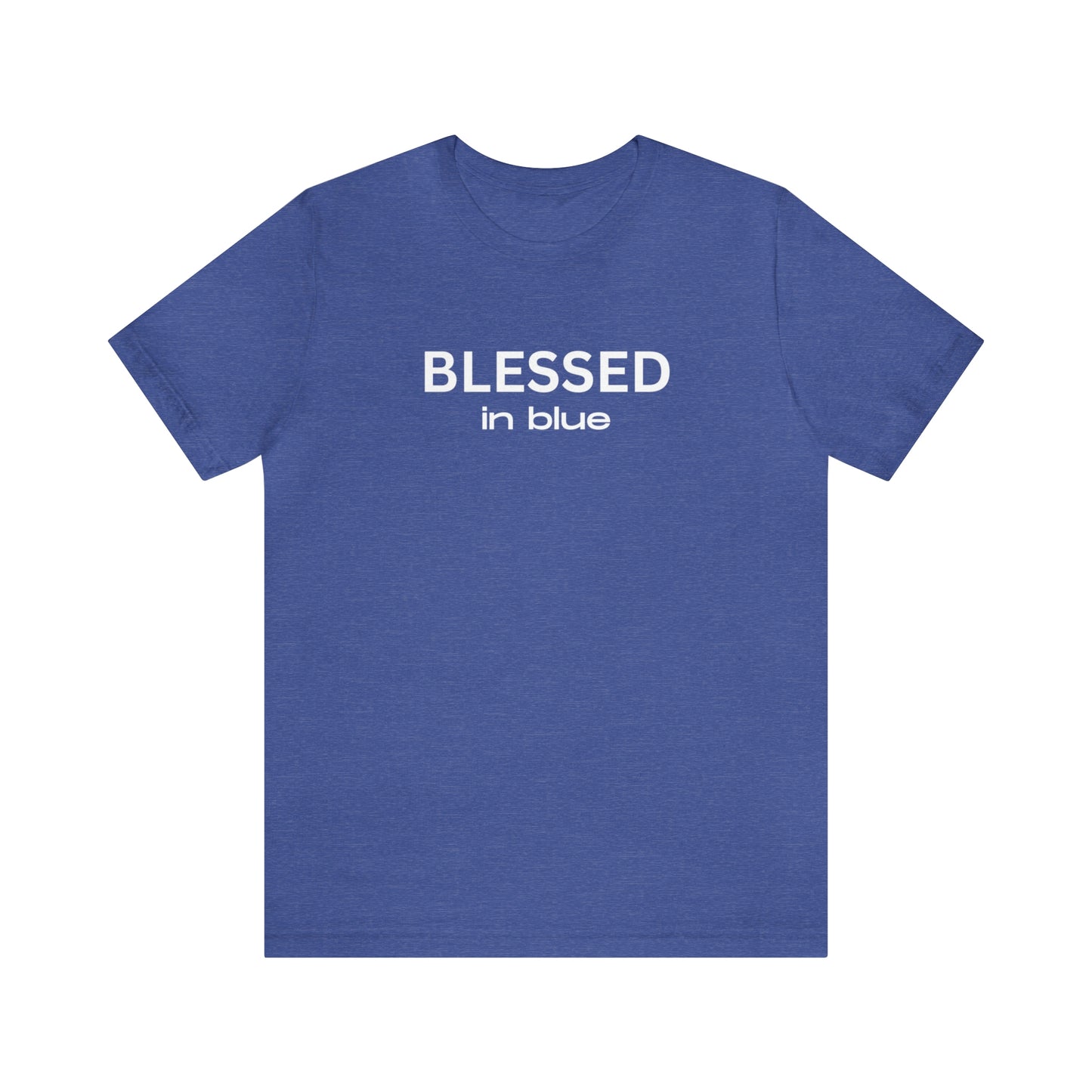 Blessed in Blue Jersey Short Sleeve Tee