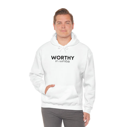 Worthy in White Hoodie