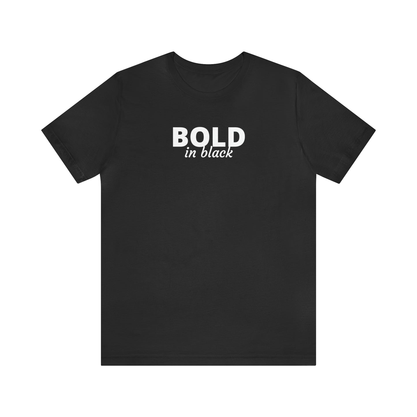 Bold in Black Jersey Short Sleeve Tee