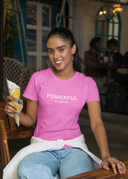 Powerful in Pink Jersey Short Sleeve Tee